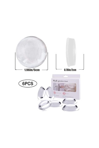 Parçalar Şeffaf Kapı Durdurucu, Duvar Koruyucu Susturucu