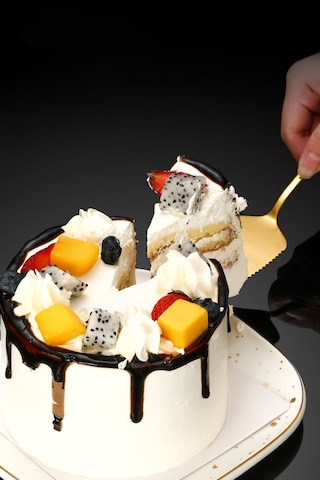 Çelik Pasta Spatula Bıçak Seti Kek Sunum Cin615sr