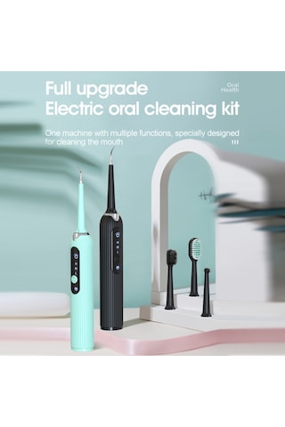 Suofeng Yüksek Frekanslı Şarj Edilebilir Diş Taşı Temizleyici - 4 Başlık & 3 Mod İle Profesyonel Ağız Bakımı