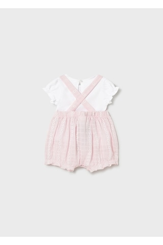 Mayoral Yenidoğan Kız Bebek Tulum Ve Tshirt Set Pembe