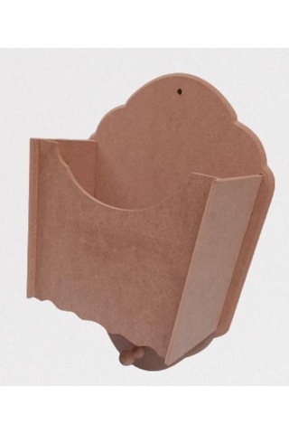 Hobi 90055 Dekoratif Gazetelik Kutu Model Ahşap Ham Mdf El Yapım