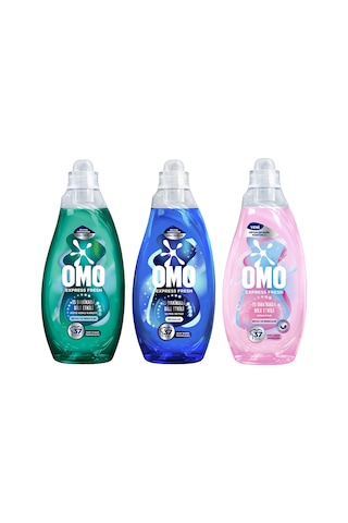 Omo Express Fresh Sensitive Sıvı Deterjan Seti 1480 Ml X3 Diğer