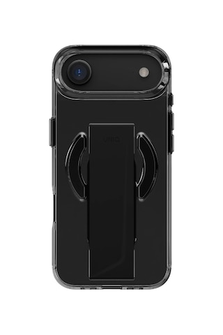 iPhone Uyumlu 17 Air Kılıf Heldro Tutma Bandı Ve Bilek Askısı Premium Yüksek Dayanıklı Koruma Kapak Siyah
