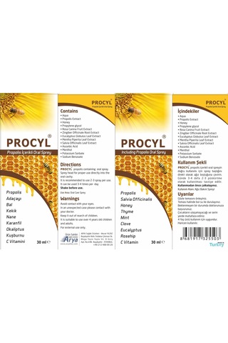 Procyl Propolis İçerikli Oral Sprey 30ml