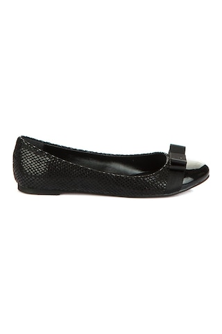 Fox Shoes Siyah Kadın Babet 8726019507 Siyah