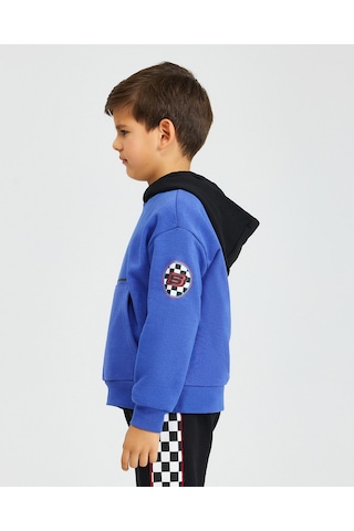 Skechers B Lw Fleece Hoodie Sweatshirt Büyük Erkek Çocuk Mavi Sweatshirt Sk242042-403 Mavi