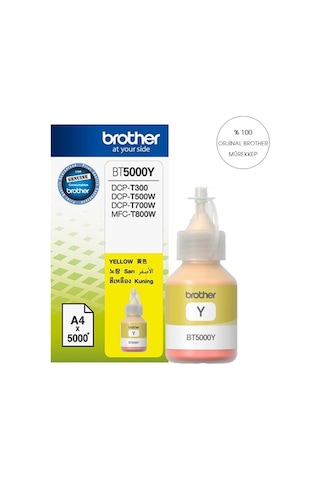 Brother Bt-5000Y Sarı Mürekkep/ Dcp-T300 Dcp-T500W Dcp-T700W Mfc-