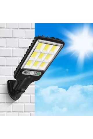 3 Farklı Işık Modlu Güneş Enerjisiyle Şarj Olan Dış Mekan Uyumlu Kumandalı Solar Duvar Ledi Bx40