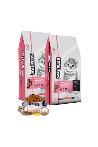CatPlus Tavuklu ve Hamsili Yavru Kedi Maması 2 x 1500 G
