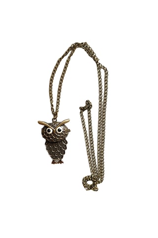 Schulzz Owl Art Baykuş Motifli Köstekli Zincirli Quartz Cep Saati