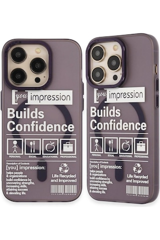 Apple, Uyumlu iPhone 14 Pro Kılıf Apollo Magneticsafe Desenli Kapak - Apollo Mor - 6