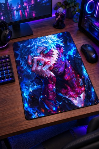 50x40 Cm Mha Dabi Desenli Gaming Oyuncu Mouse Pad Kaymaz Taban Büyük Fare Altlığı