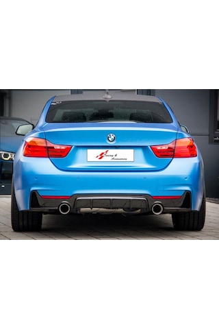Bmw F32-F33-F36 M Performance Sağ Sol Tek Çıkış Difüzör Parlak S