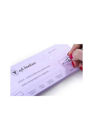 Sevgiliye Hediye Aşk Çeki 32323