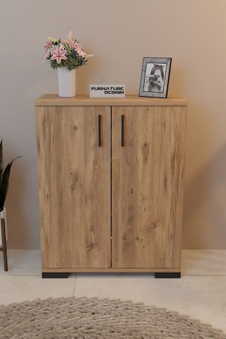 2 Kapaklı Çok Amaçlı Raflı Erzak Mutfak Dolabı - Atlantik Çam