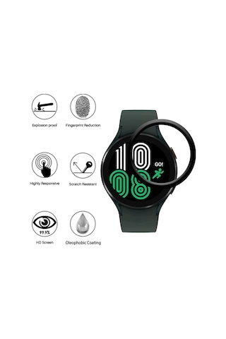 Samsung Galaxy Uyumlu Watch 4 44mm Ekran Koruyucu Nano Esnek Cam Ppm