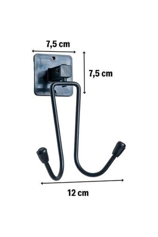 Kendiliğinden Yapışkanlı Siyah Paslanmaz Metal Bornoz Ve Havlu Askılığı Çok Renkli