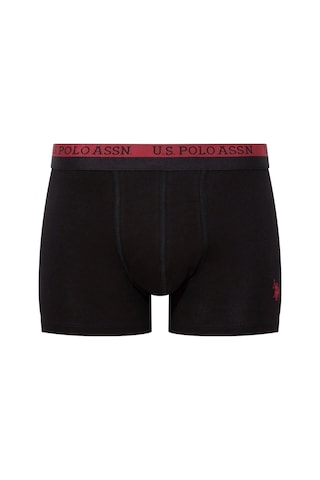 U.S. Polo Assn. U.s. Polo Assn. 80522 Erkek Baskılı-bordo-siyah Modal 3 Lü Boxer