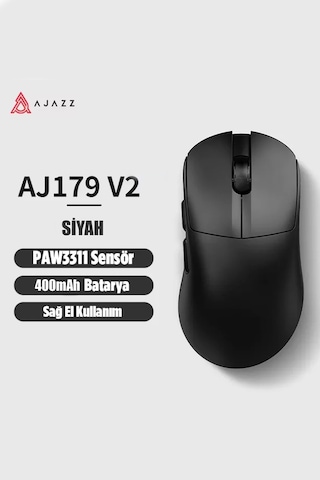 Aj179v2 3 Modlu Kablolu-wireless-bluetooth 1000hz 12.000 Dpı-paw 3311 Optik Sensör Gaming Mouse Diğer
