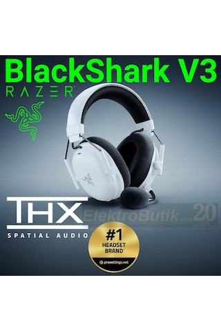 Razer Blackshark V3 Beyaz Rz04-05410400-r3m1 Hyperspeed Kablosuz E-spor Oyuncu Kulaklık