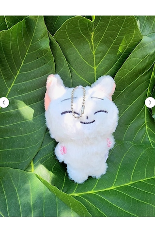 Pepikon Enhypen Skzoo Kpop Peluş Oyuncak Anahtarlık 10 Cm Süpriz Hediyelidir Beyaz