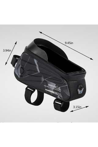 Padalink Bisiklet Ön Çerçeve Çantası: Su Geçirmez Eva Malzeme, 1.7l Kapasite, Çok Amaçlı, Akıllı Telefon Cebi Yeşil