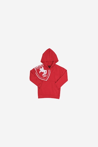Arma Baskılı Kapüşonlu Çocuk Sweat Kırmızı