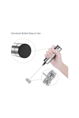 Soulader Elektrikli Süt Köpürtücü - Paslanmaz Çelik Çubuk İle Otomatik Süt Isıtıcı Ve Köpük Yapma Makinesi Evde Kafe Kalitesi Latte, Cappuccino, Sıcak Çikolata Hazırlama Aleti Gümüş