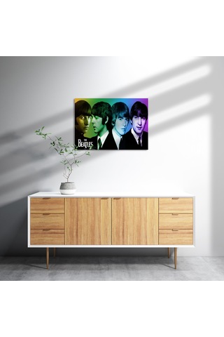 Cakasepetim The Beatles Renk Geçişli Portre Ahşap Mdf Tablo