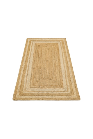 Eko Halı Echo Ech 10 Natural Whıte Xw El Dokuma Naturel Jüt Hasır Halı - 80X200