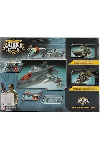 Sesli ve Işıklı Soldier Force Air Askeri Uçak Hawk Attack Oyun S