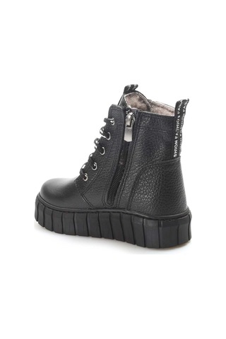 Fast Step Hakiki Deri Kürklü Unisex Çocuk Klasik Bot 769kxa130 Siyah