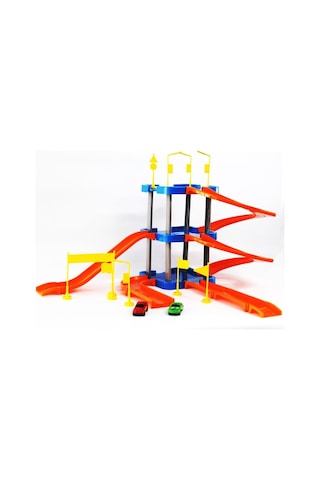 Tıfıl Toys Otopark Oyun Seti 3 Katlı Metal Arabalı 41 Parça Süper Garaj Seti Çok Renkli