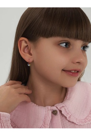 Serebranyj Dom 925 Ayar Gümüş Kaplama Küpeler Yaldızlı 30315850 Altın