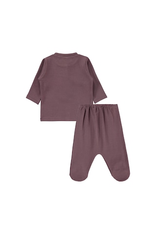 Civil Baby Düz 1-6 Ay Pijama Takımı - Kahve
