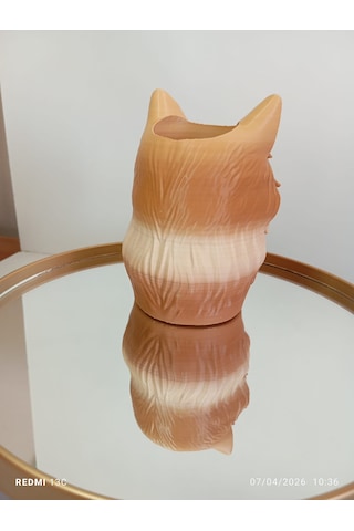 Kedi Figürlü Kalemlik Çok Renkli