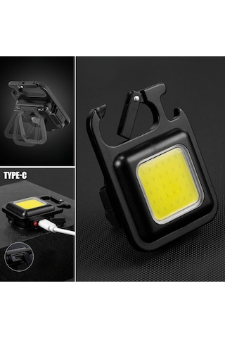 Go İthalat Anahtarlıklı, Açacaklı,güçlü Mıknatıslı 3 Farklı Led Modlu Mini Boy Asılabilen Led Kamp A Çok Renkli
