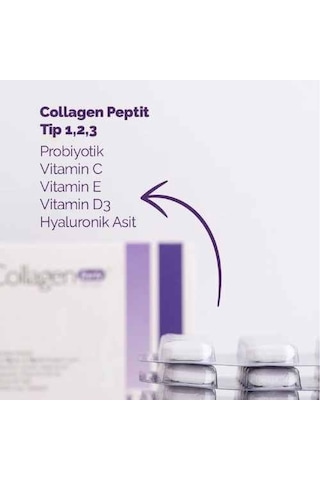 Collagen Forte Platinum Premium 3 Tip Kolajen Hyalüronik Asit 90 Tablet
