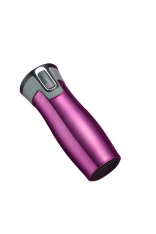 Paslanmaz Çelik Taşınabilir Araba Bardağı-gül Kırmızısı