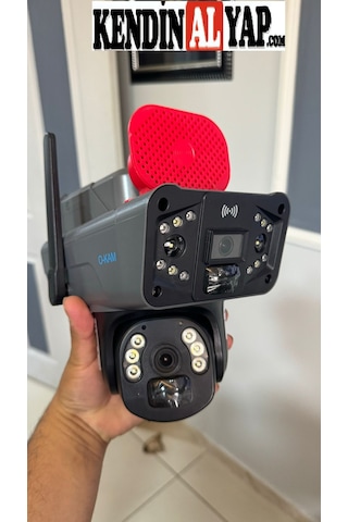 4gsim Kartlı 6mp Solar Çift Lens Güneş Enerjili Güvenlik Kamerası
