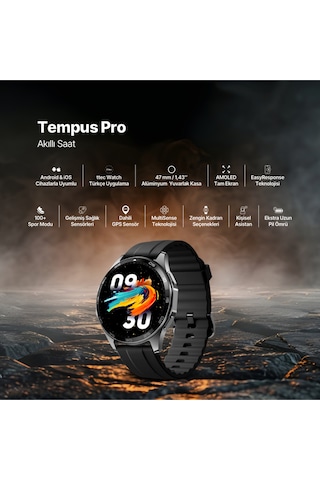 Ttec 2S12WS Tempus Pro 47 MM Amoled Ekranlı Yuvarlak Kasa Akıllı Saat