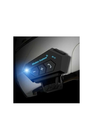 Bt12 Bluetooth 5.0 Motorsiklet Interkom Mikrofonlu Kulaklık Kask Bluetooth Kulaklık