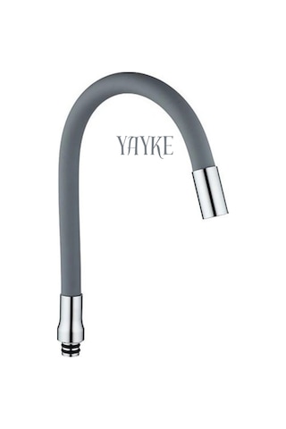 Yayke Gri Renkli Oynar Başlıklı Musluk Batarya Başlığı Kobar