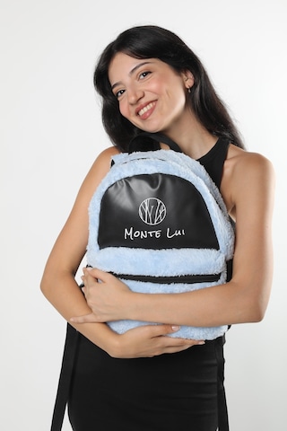 Monte Lui Mnt3637 Peluş Sırt Çantası Mavi Çok Renkli