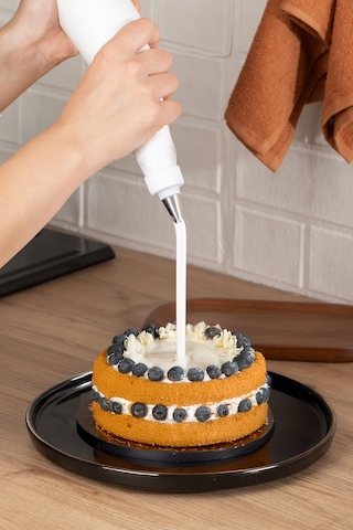 Porsima 3162 10 Parça Pasta Ve Tatlı Servis Seti Kek Pasta Şekillendirme Araçları Siyah Siyah