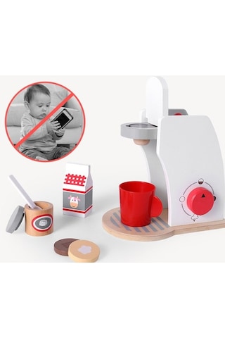 Çocuk Oyun Evi Mutfak Oyuncak Seti Ahşap Çocuk Sofra Takımı