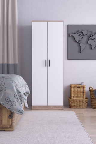 Gubimo Abete-2 Kapılı Gardırop/atlantik Çam-beyaz