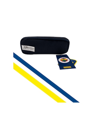 Fenerbahçe Tek Göz Çubuklu Kalem Çantası Sarı - Lacivert