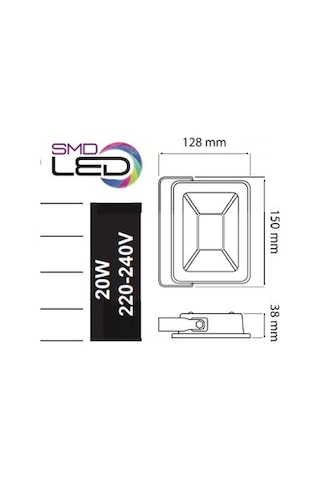 Horoz 20w Led Projektör 6400k Pars-20 068 008 0020