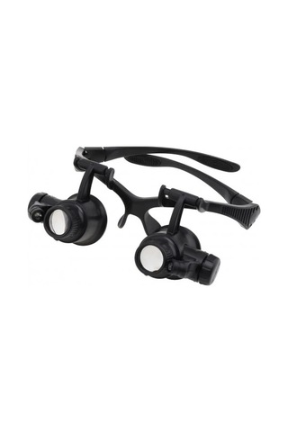 Gözlük Modeli 10x 15x 20x 25x Lens,2led Işıklı,büyüteç